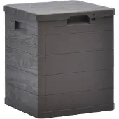 vidaXL Opbergbox voor in de tuin 90 L bruin