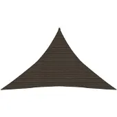 vidaXL Zonnezeil 160 g/m² 3,5x3,5x4,9 m HDPE bruin