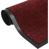 vidaXL Deurmat getuft 60x150 cm rood