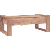 vidaXL Salontafel 110x60x40 cm massief teakhout