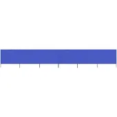 vidaXL Windscherm 6-panelen 800x80 cm stof azuurblauw