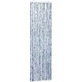 vidaXL Vliegengordijn 56x185 cm chenille zilverkleurig