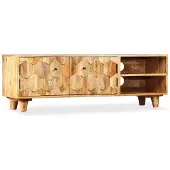 vidaXL Tv-meubel 118x35x40 cm massief mangohout