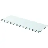 vidaXL Schappen 2 st 80x25 cm glas transparant