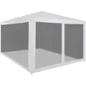vidaXL Partytent met 4 gaaswanden, 4 x 3 meter