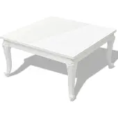 vidaXL Salontafel 80x80x42 cm hoogglans wit