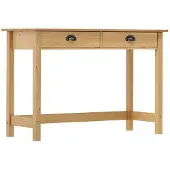 vidaXL Wandtafel Hill 2 lades 110x45x74 cm massief grenenhout