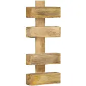 vidaXL Tijdschriftenwandrek 30x11x72 cm massief mangohout