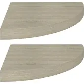 vidaXL Hoekschappen zwevend 2 st 35x35x3,8 cm MDF eikenkleurig