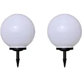 vidaXL Tuinpadlampen 2 st met grondpin LED 40 cm