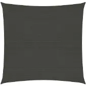 vidaXL Zonnezeil 160 g/m² 3x3 m HDPE antracietkleurig