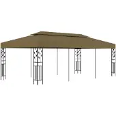 vidaXL Prieel 180 g/m² 6x3 m taupe