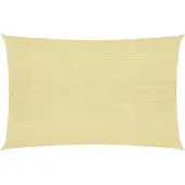 vidaXL Zonnezeil 160 g/m² 2,5x3 m HDPE beige