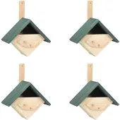 vidaXL Vogelhuisjes 4 st 24x16x30 cm vurenhout