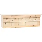vidaXL Mussenhuis met 5 kamers 68x15x21 cm vurenhout