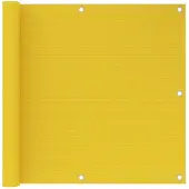 vidaXL Balkonscherm 90x600 cm HDPE geel