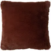 Dutch decor - ZAYA - Sierkussen 45x45 cm - bontlook - effen kleur - Rocky Road - bruin