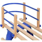 vidaXL Rugleuning voor slee multiplex blauw