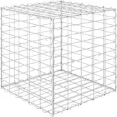 vidaXL Lit surélevé cube à gabion Fil d'acier 50x50x50 cm145650