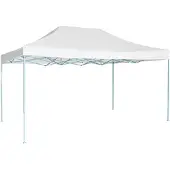 vidaXL - Partytent - inklapbaar - 3x4,5 - m - wit