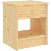 vidaXL Nachtkastje 35x30x40 cm massief grenenhout naturel