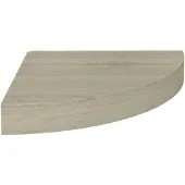 vidaXL Hoekschap zwevend 25x25x3,8 cm MDF eikenkleurig