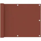 vidaXL Balkonscherm 75x300 cm oxford stof terracotta