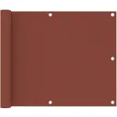 vidaXL Balkonscherm 75x500 cm oxford stof terracotta