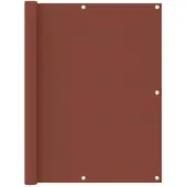 vidaXL Balkonscherm 120x500 cm oxford stof terracotta