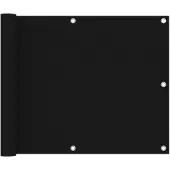 vidaXL Balkonscherm 75x500 cm oxford stof zwart