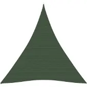 vidaXL Zonnezeil 160 g/m² 4x5x5 m HDPE donkergroen