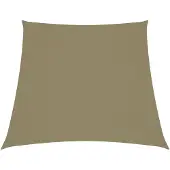 vidaXL Zonnezeil trapezium 2/4x3 m oxford stof beige