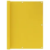 vidaXL Balkonscherm 120x400 cm HDPE geel