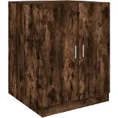 vidaXL Wasmachinekast 71x71,5x91,5 cm gerookt eikenkleurig