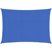 vidaXL Zonnezeil 160 g/m² 2x4 m HDPE blauw