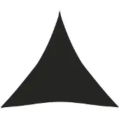 vidaXL Zonnezeil 160 g/m² 4,5x4,5x4,5 m HDPE zwart