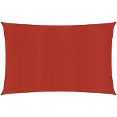 vidaXL Zonnezeil 160 g/m² 2x4,5 m HDPE rood