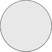 vidaXL Wandspiegel rond Ø60 cm zwart