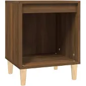 vidaXL Nachtkastje 40x35x50 cm bruin eikenkleur