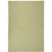 vidaXL Buitenkleed platgeweven 140x200 cm groen