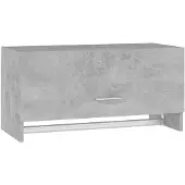 vidaXL - Kledingkast - 70x32,5x35 - cm - bewerkt - hout - betongrijs