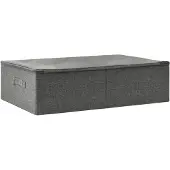 vidaXL Opbergbox 70x40x18 cm stof antracietkleurig