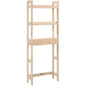 vidaXL Toiletrek 63x26x171 cm massief grenenhout
