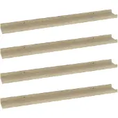 vidaXL Wandschappen 4 st 80x9x3 cm sonoma eikenkleurig