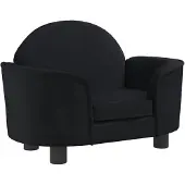 DKD Home Decor Hondenmand 66x40x45 cm fluweel zwart