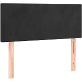 vidaXL Hoofdbord 90x5x78/88 cm fluweel zwart