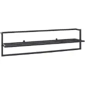 vidaXL Handdoekenrek 95x25x22 cm ijzer zwart