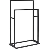 vidaXL Handdoekenrek vrijstaand 48x24x78,5 cm ijzer zwart