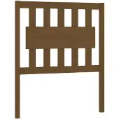 vidaXL Hoofdbord 80,5x4x100 cm massief grenenhout honingbruin