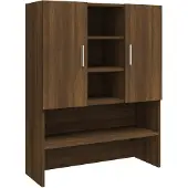 vidaXL Wastrommelkast, bruin, eikenlook, 70,5 x 25,5 x 90 cm